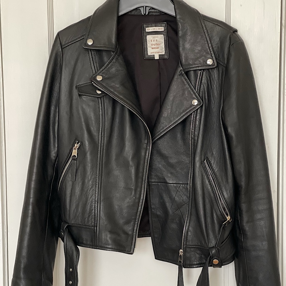 Zara leather jacket